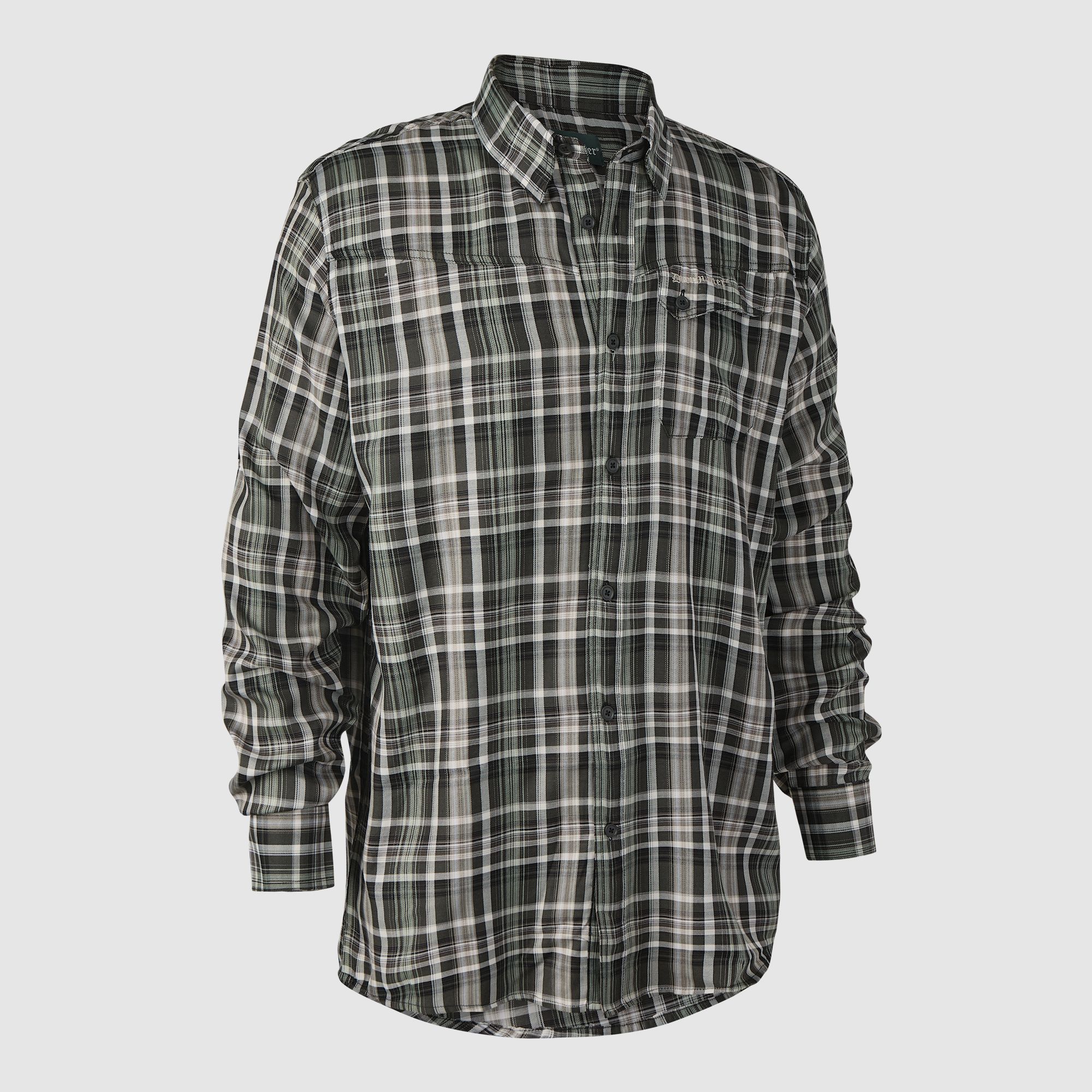 Camisa Deerhunter Mateo Cuadro Verde 47/48