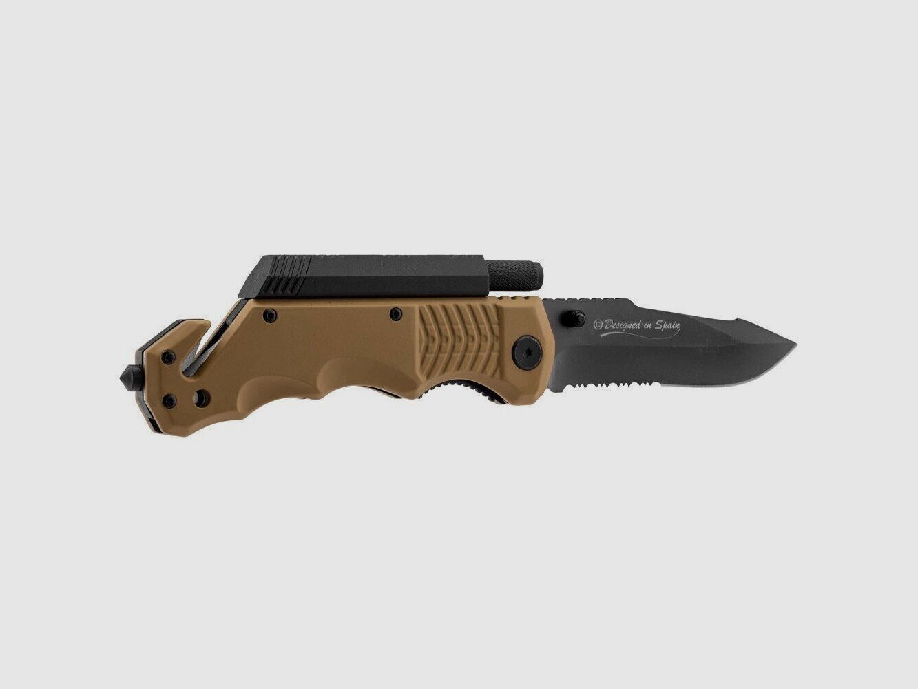 Couteau pliant tactique / survie K25 Tan, image 4 sur 5