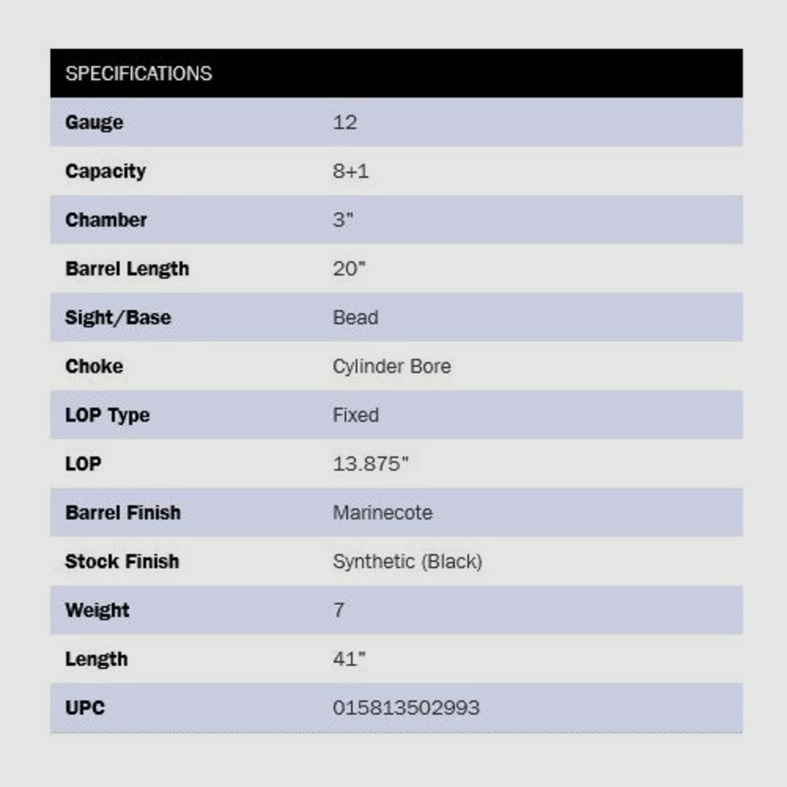 Mossberg 590 Mariner 20" (20 pollici) 12/76