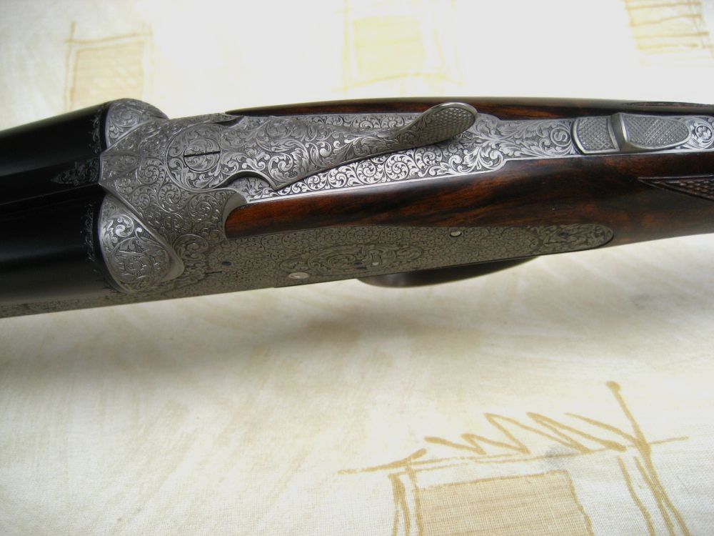 Ziegenhahn & Sohn, "Berst Gun" broń wystawowa, strzelba z bocznym zamkiem z wymiennym lufą