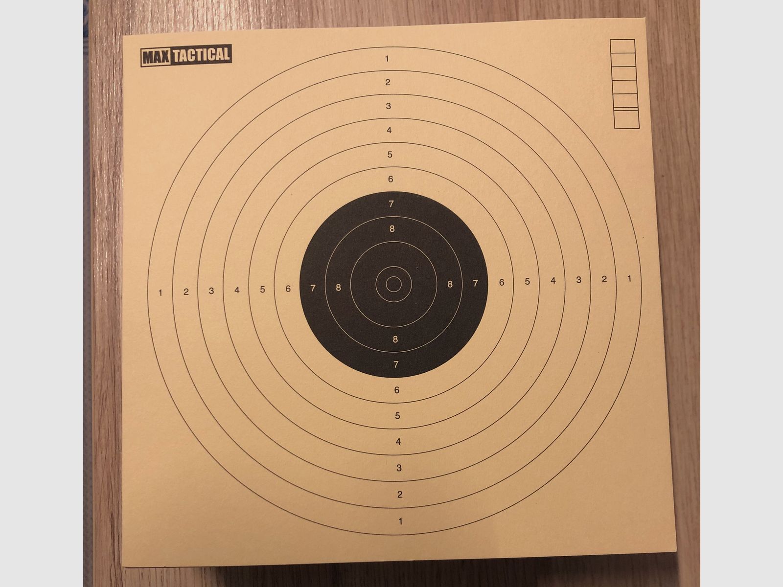 Max Tactical Spezialkarton doelwitten, 17 x 17 cm, 204 stuks over