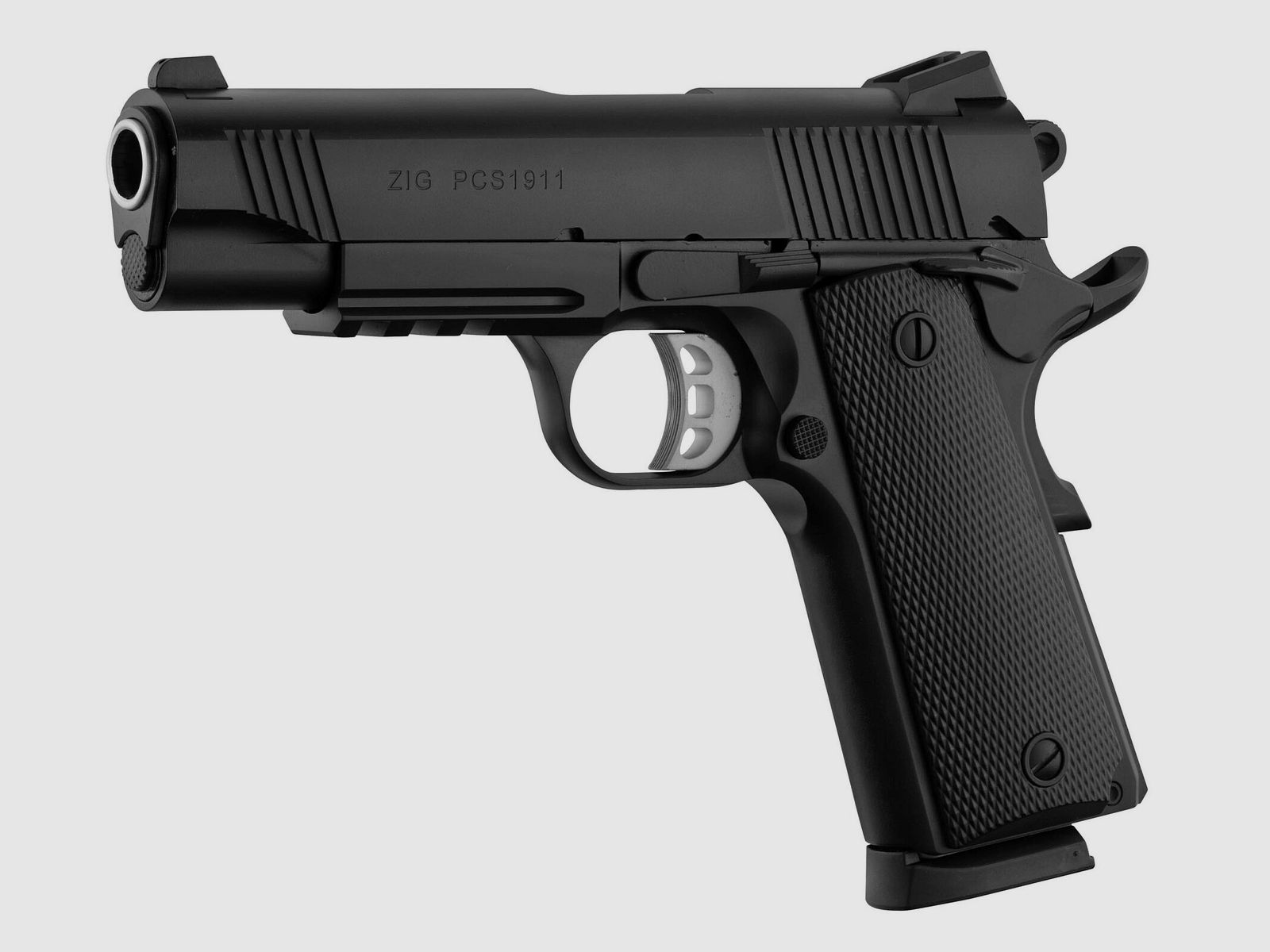 PISTOLE TISAS ZIG PCS 1911 SCHWARZ 4,25” Kal. 9×19 mm, Bild 5 von 6