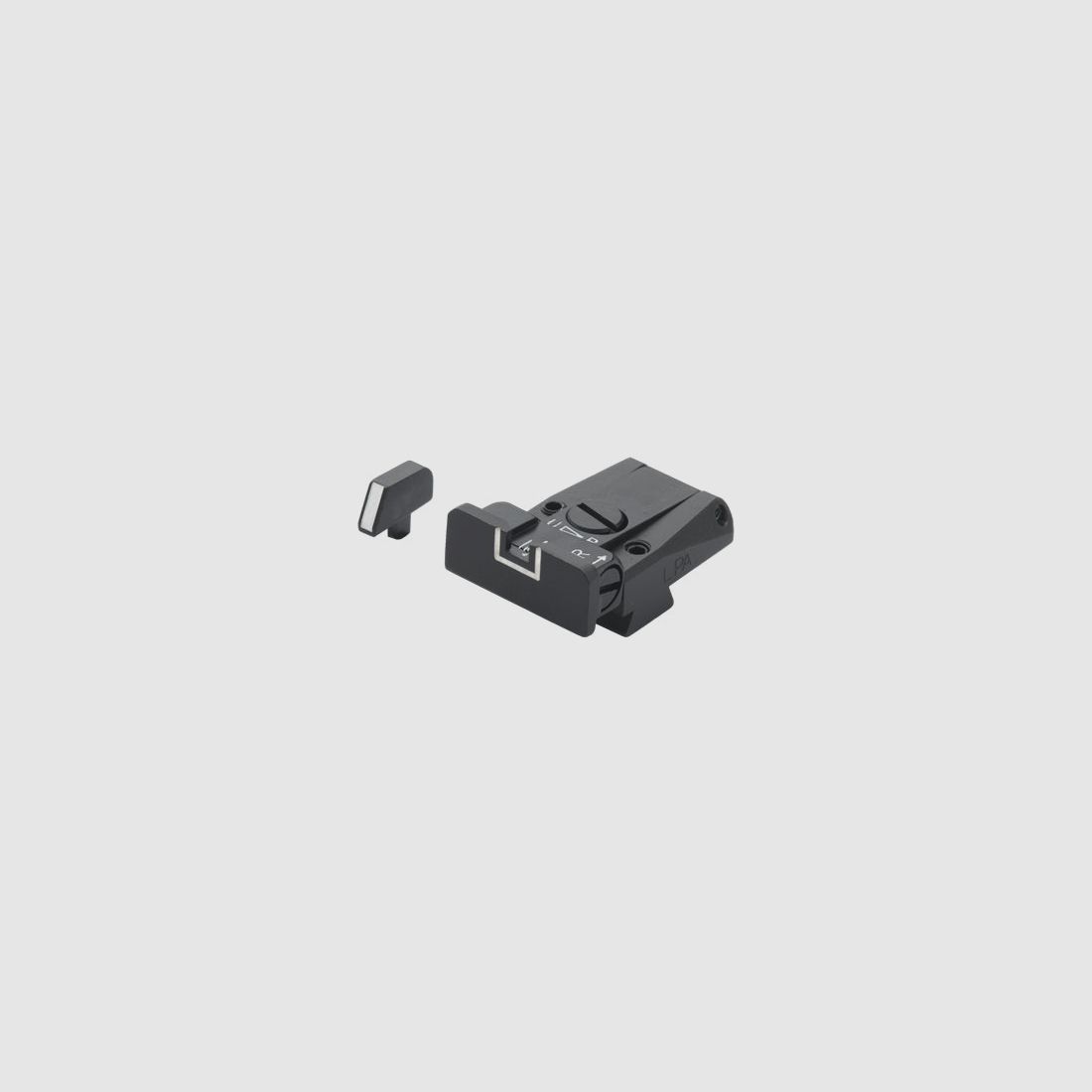LPA SPR45CT18 Micrometer Sight Set for Colt M1911A1 – White Outline