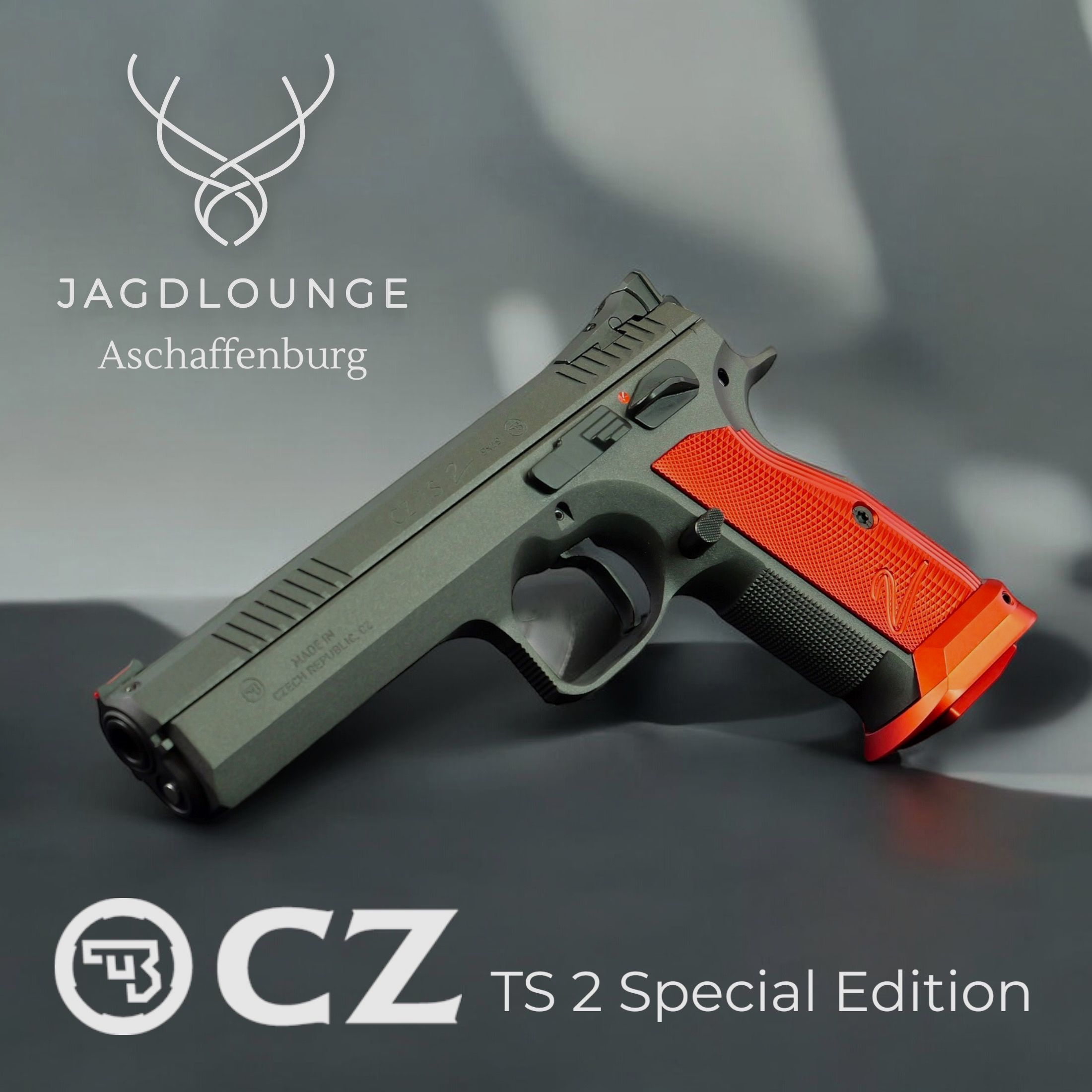 CZ TS2 Cobalt Grey / Red Edition 9x19mm