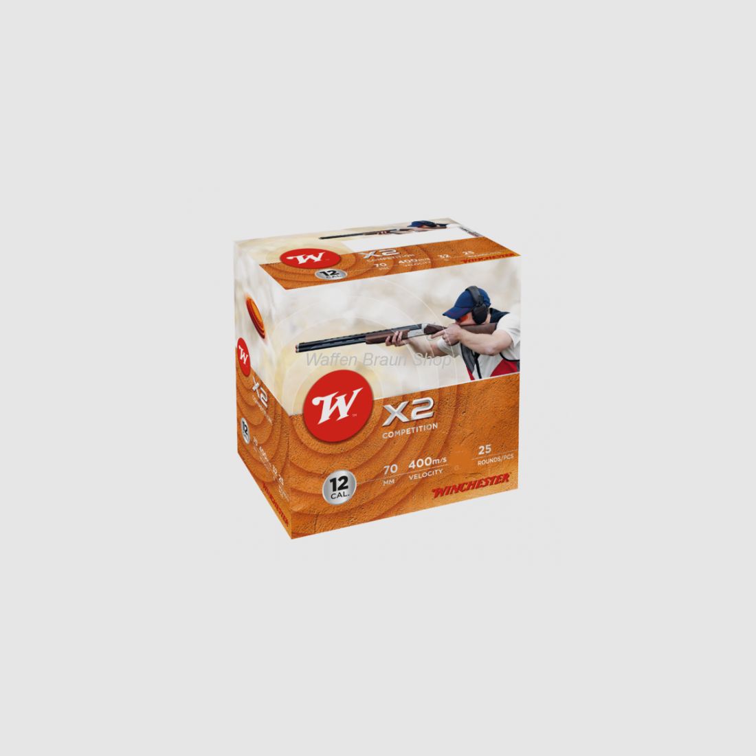 Winchester X2, 12-70, 12mm, 24g, P9, 2,00mm, 25 Stück