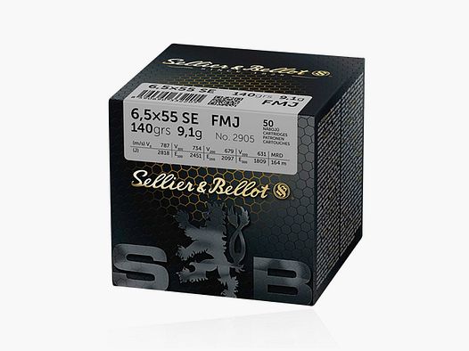 Sellier & Bellot FMJ 9,1g / 140gr 50Schuss