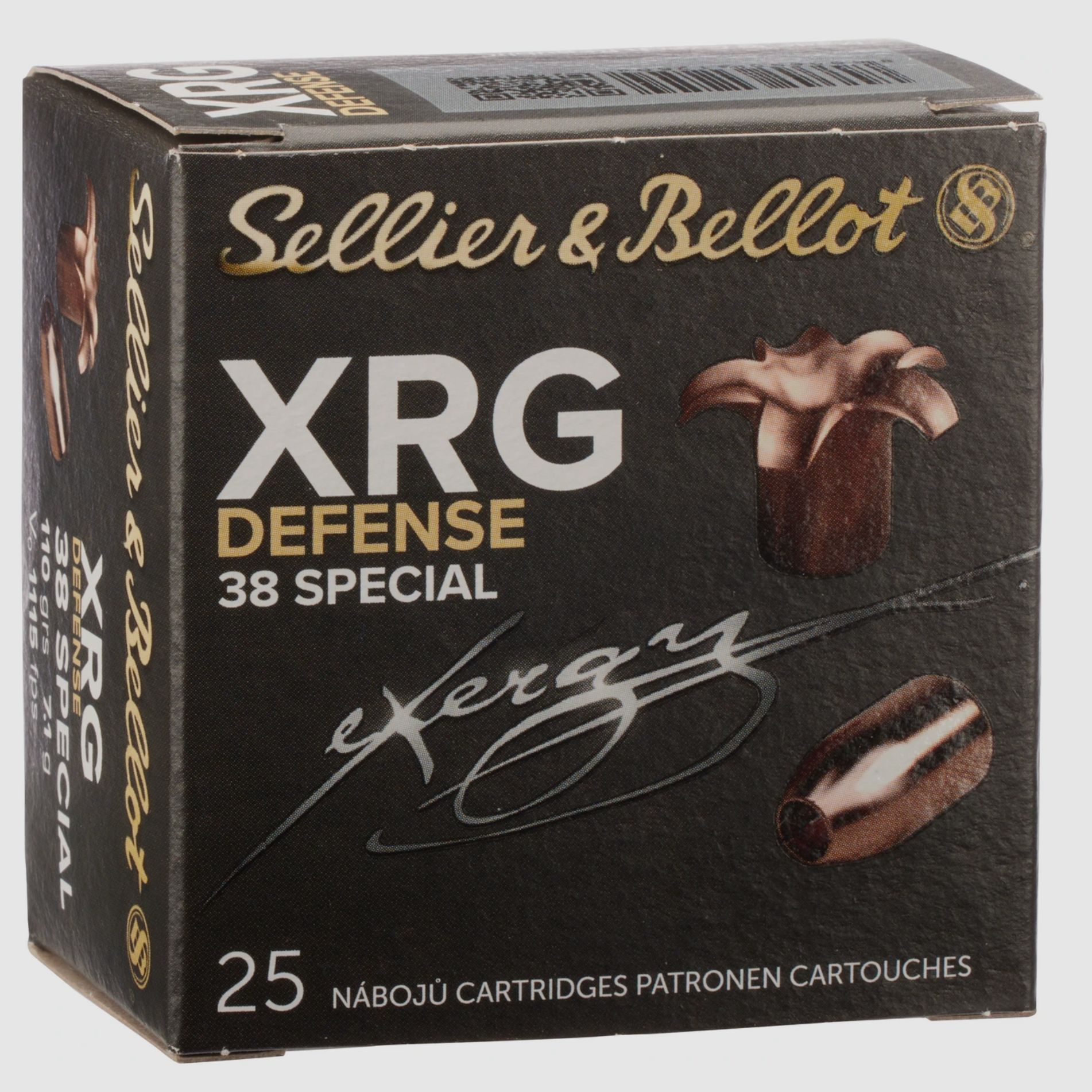 Sellier & Bellot 2017863 .38 Spec. XRG-Defense 7.1g/110grs. 25pcs