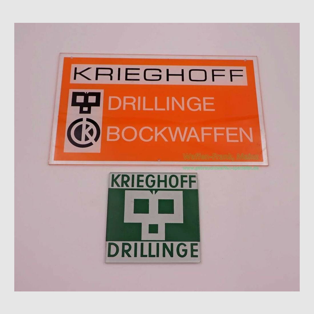 Krieghoff - Ulm Werbeschilder Dekorations- / Sammlerartikel