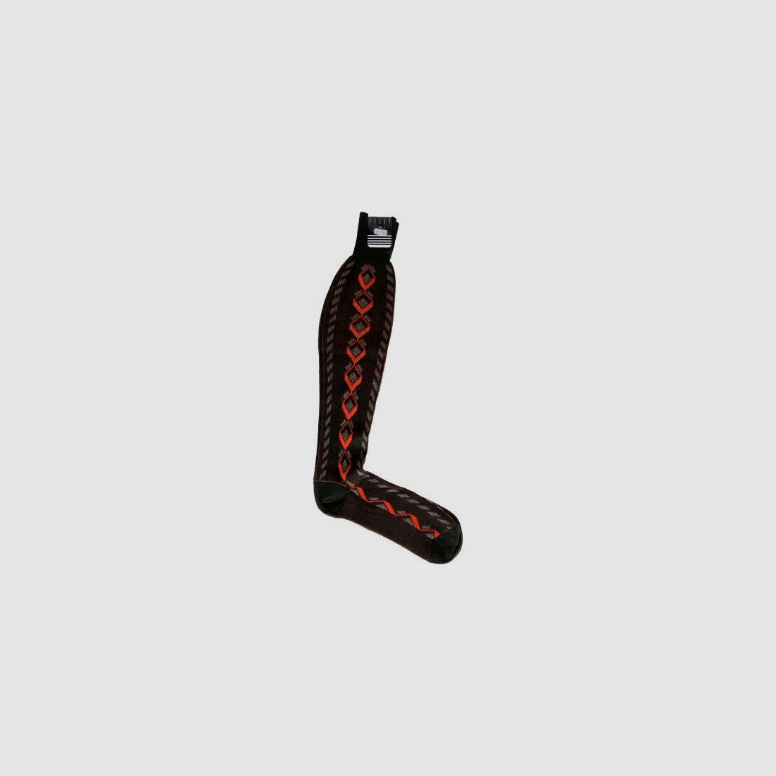Karcher + Lessle Kniestrümpfe Strick oliv/rot UK 12,5 / 45
