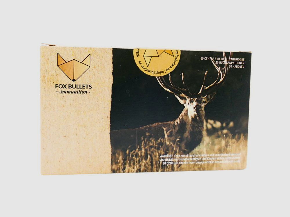 Fox-Bullets 8x57IS Hunter Classic 10,4g/160gr Büchsenpatronen Bleifrei