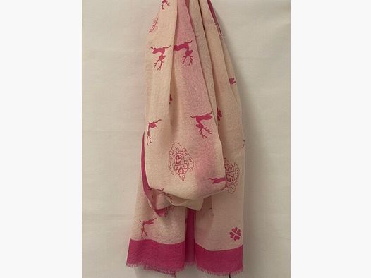 Habsburg Schal Signature Print in Pink