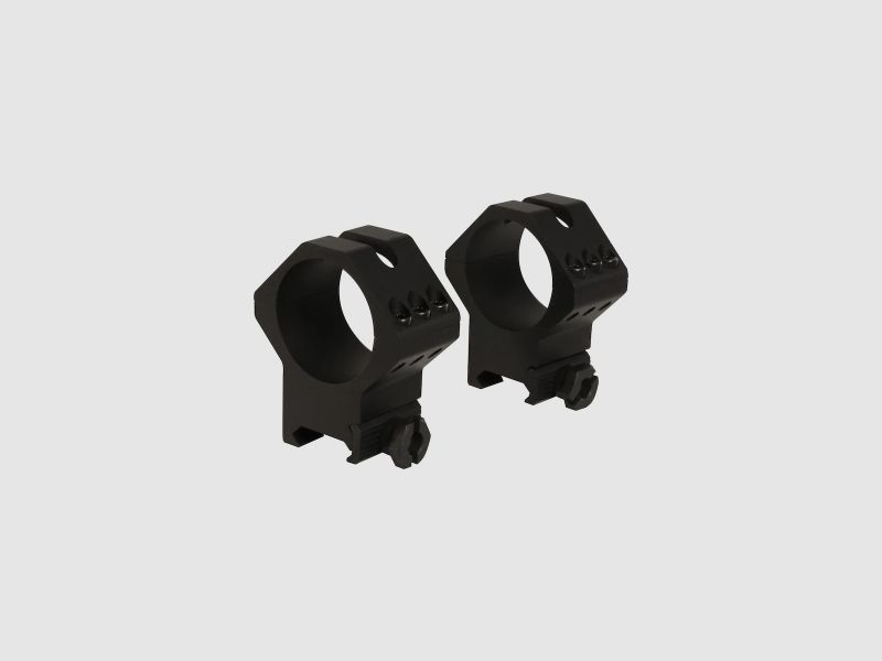 Weaver Tactical 6-Hole Picatinny Ringe matt schwarz 34mm high, BH 14,66mm