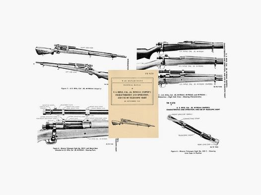 Technische Dienstvorschrift U.S.A. Springfield 1903A4 Sniper / Scharfschützen-Gewehr