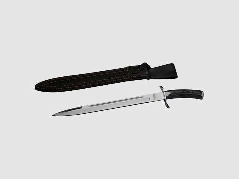 Dagger Griff Reh Klinge 33 cm Januel, Bild 3 von 4