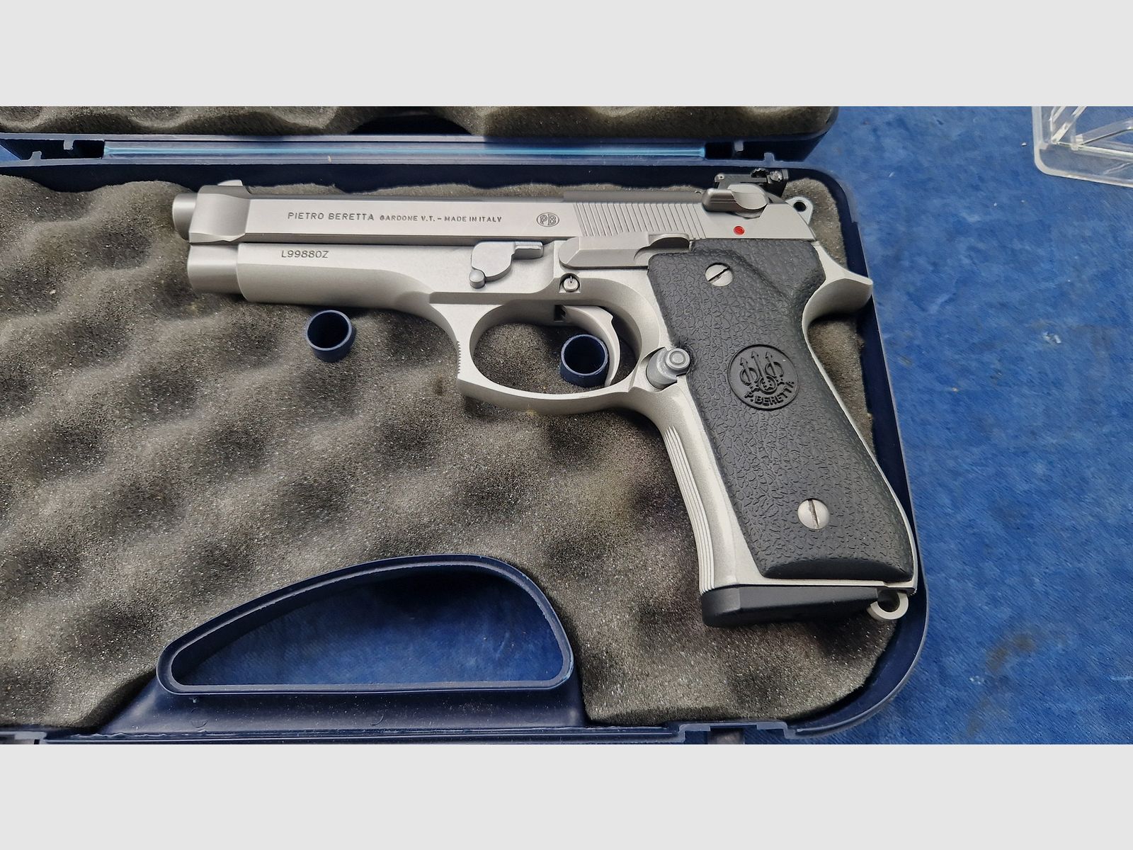 Beretta 92FS stainless 9mm para occasion, afbeelding 10 van 10
