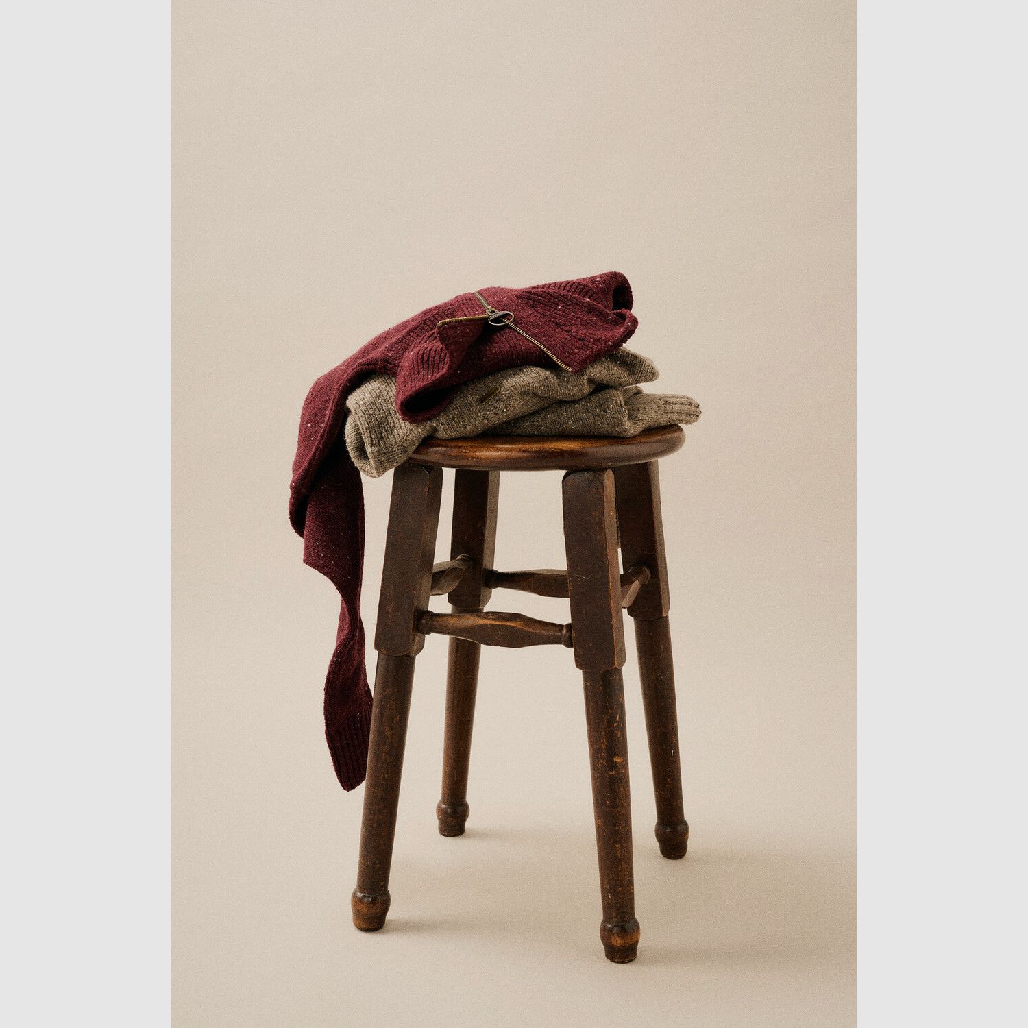 Barbour Pullover Lavensdale rojo HW25