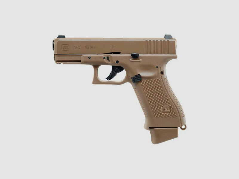 GLOCK 19X 6 mm, CO2, < 1,6 J, coyote