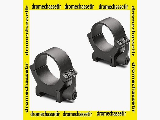 lot de 2 anneaux Leupold QRW2 serrage levier, bas , diametre 30mm, noir matte, ref 174074
