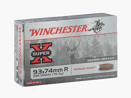 Winchester Power Point 9.3x74mm R 286 gr / 18.5 g - 9.3x74 mm R Power Point 286 gr / 18.5 g
