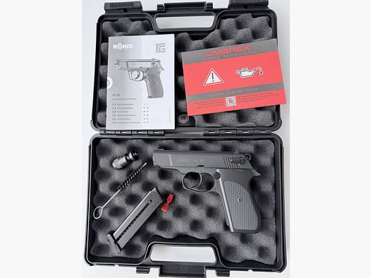 Röhm RG88 Schreckschuss Pistole brüniert (PTB 670) RG 88 neuwertig