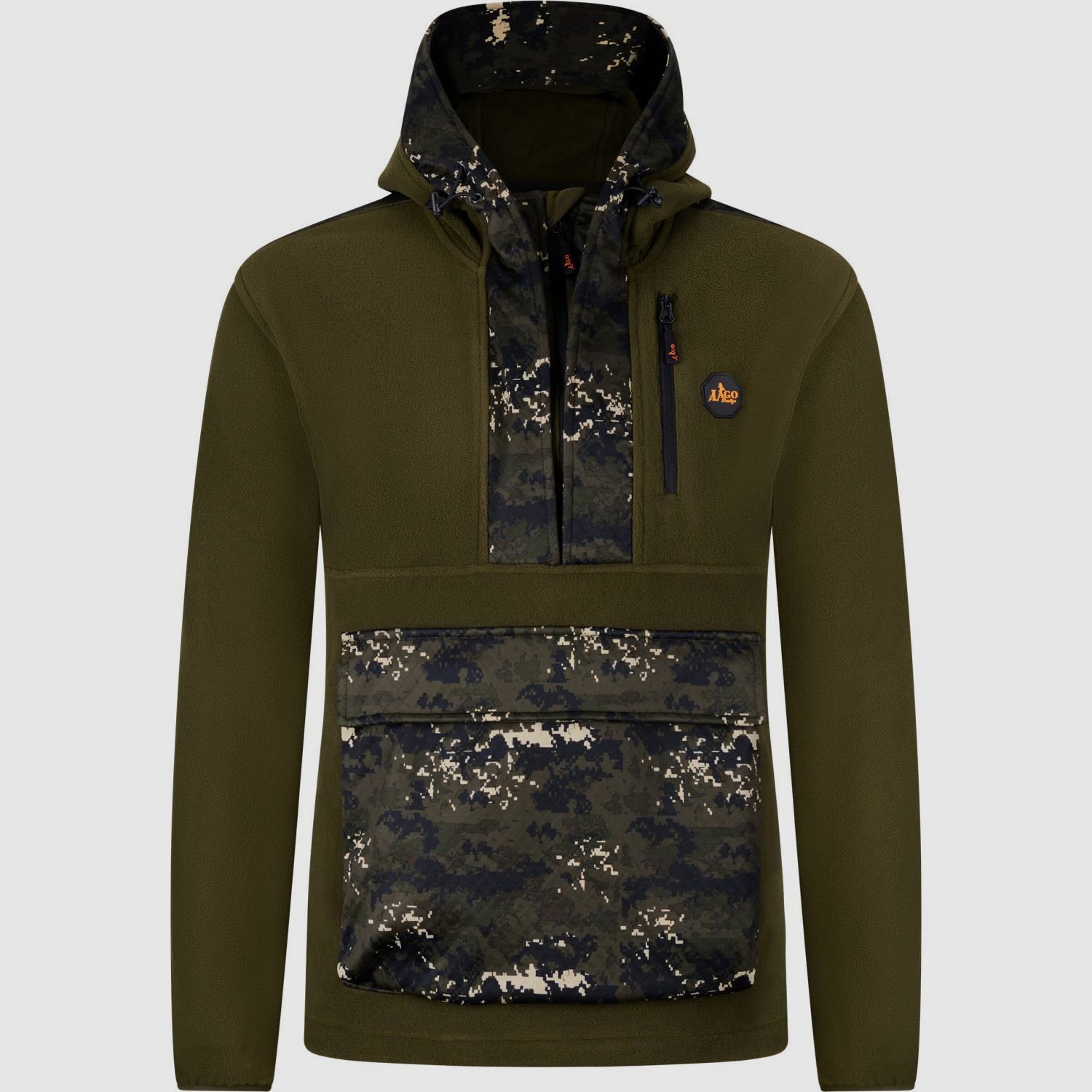 Hybrid Hoodie Shawk Uomo (Oliva/phantomX)