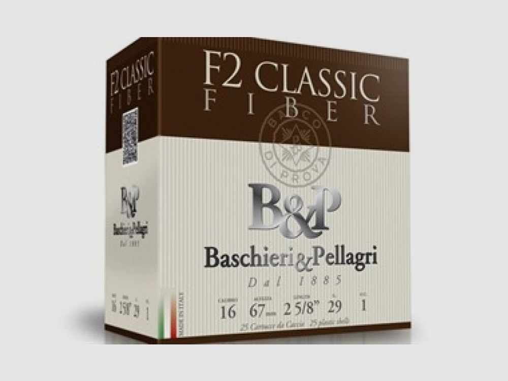 BASCHIERI & P. Patronen F2 Classic Fiber Kal.16 gr.29 pb.7