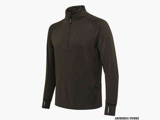 PILE – BERETTA – STRETCH TECH HALF ZIP FLEECE Green Moss