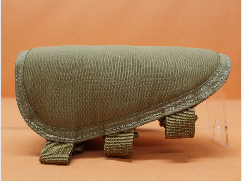 Smith Enterprise Smith Enterprise Coussin de joue à attache Velcro Tan/ Coussin de joue en nylon avec sangle Velcro, par exemple pour M1A/ M14, image 2 sur 4