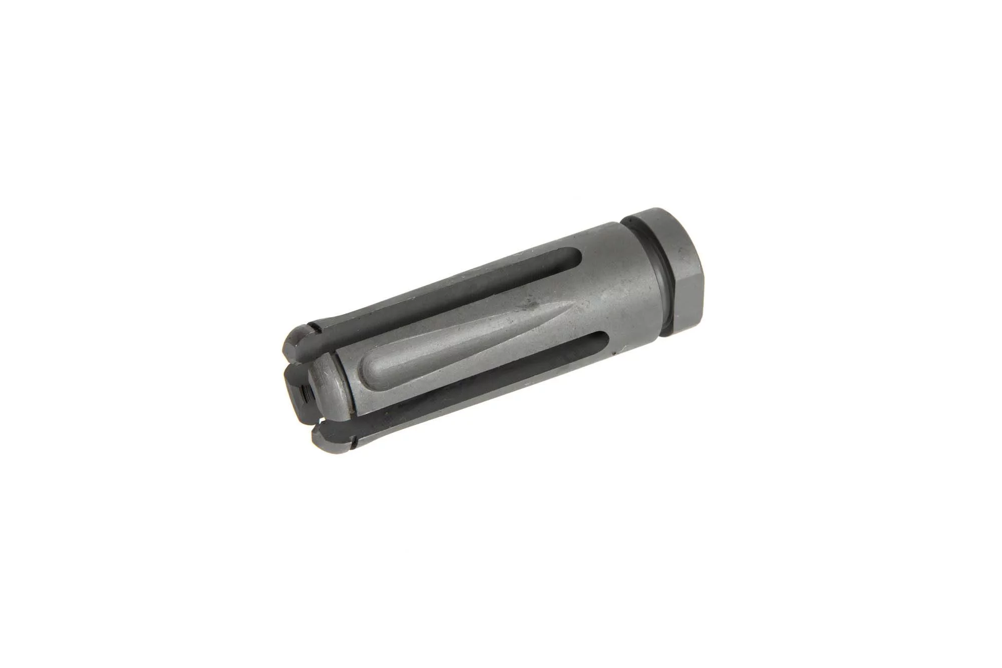 Steel flash hider for ASG M4/M16 replicas – 14 mm CW/CCW, image 2 of 6