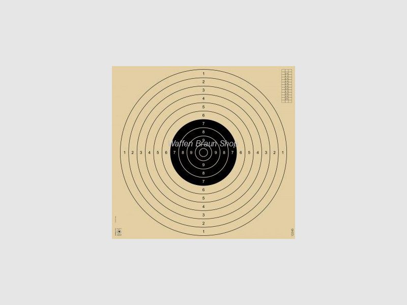 Präzi-Scheibe, 4-fach geschlitzt für Gewehr, Pistole und Vorderladerwaffen, ISSF zertifiziert