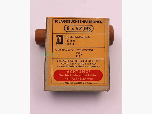 RWS (WZd.Fa.Rottweil) cartouches de fusil 8x57JRS