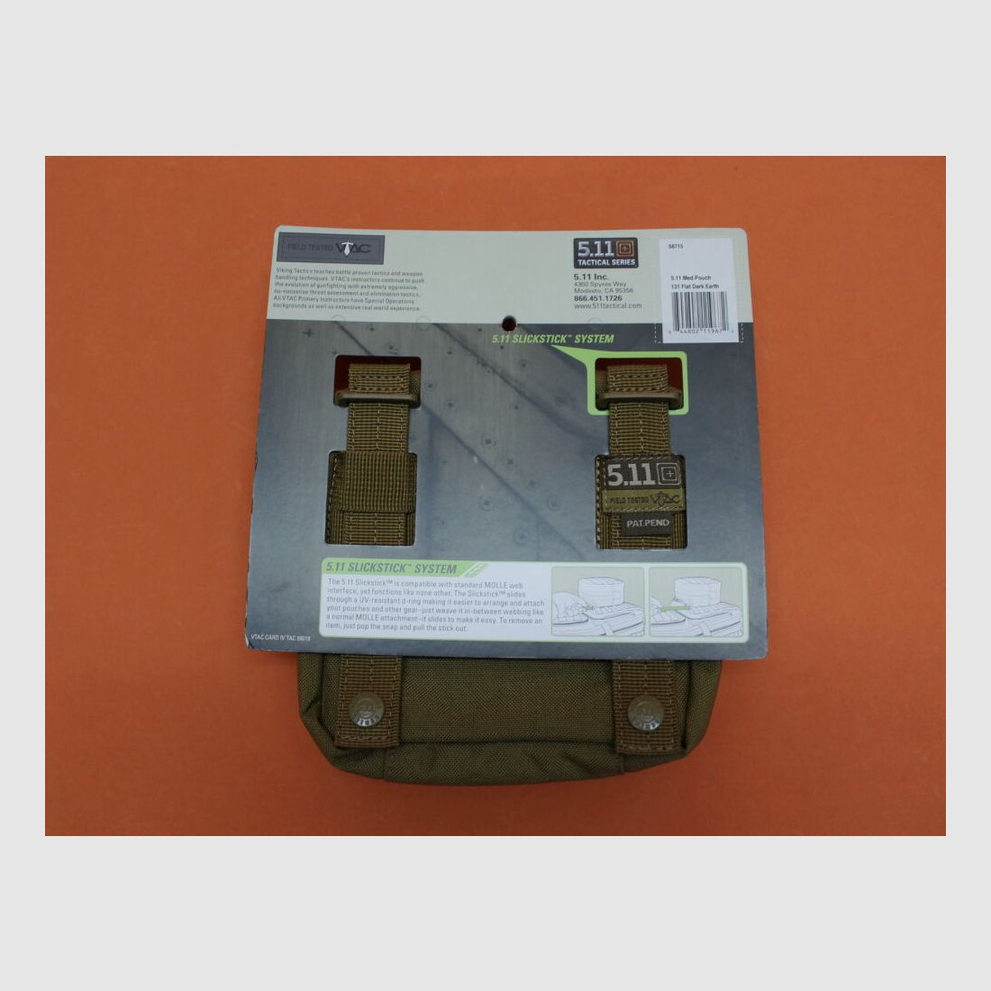 5.11 5.11 6.6 Med Pouch (58715) 131 Płaska ciemna ziemia torba pierwszej pomocy