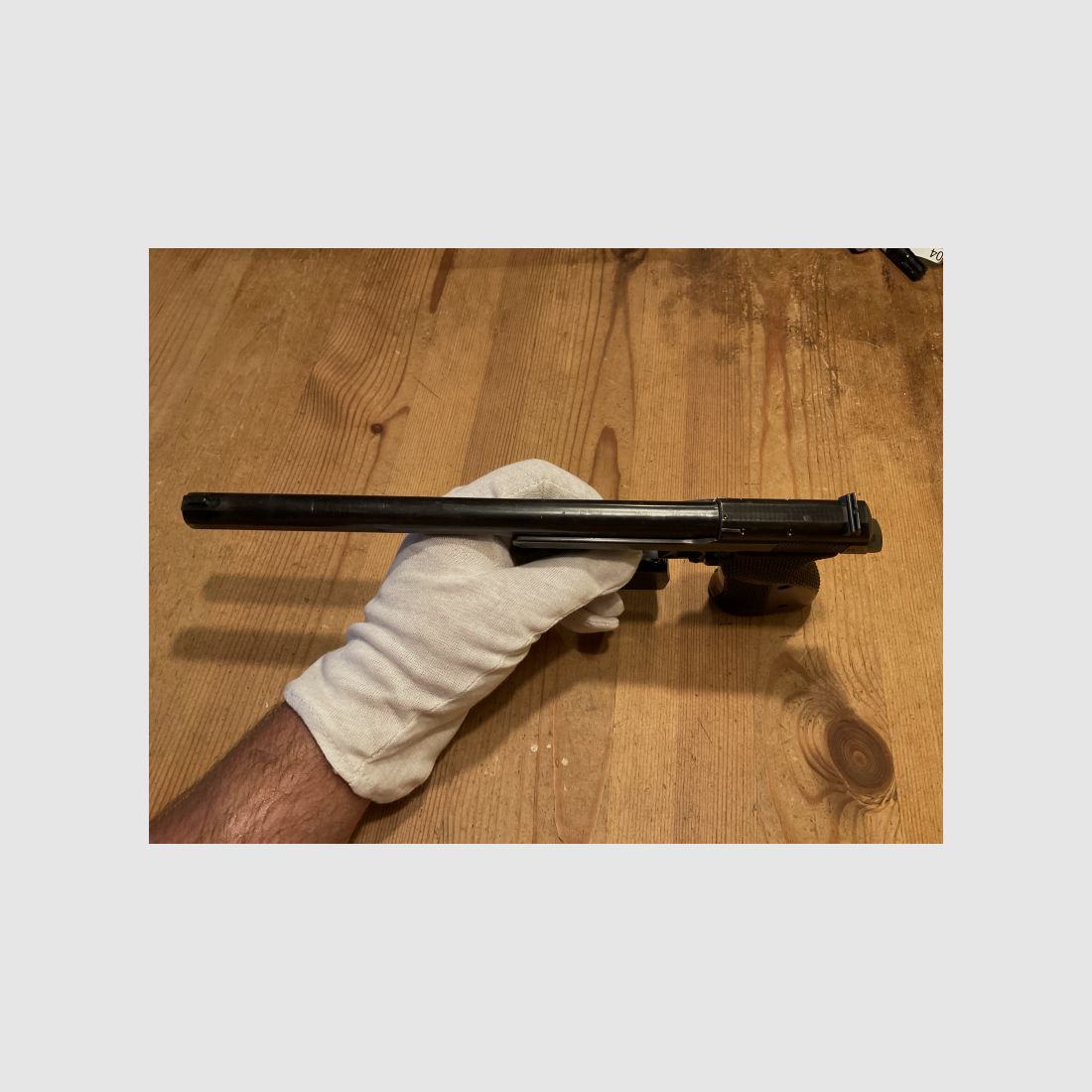 Pistole Walther Zella-Mehlis Olympia-Pistole lange Ausführung im Kaliber.22lr SNR 8871