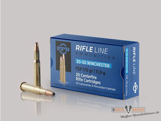 PPU Privi Partizan .30-30 Win 11,0g/170gr FSP Teilmantel 20 Schuß