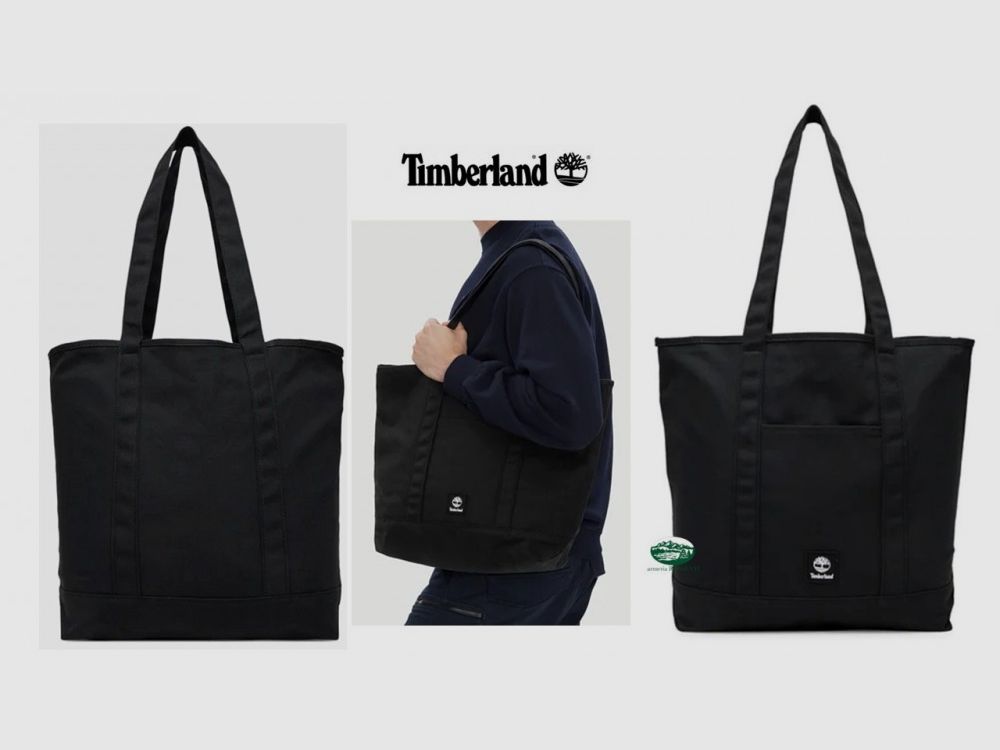 TIMBERLAND zwarte canvas tas