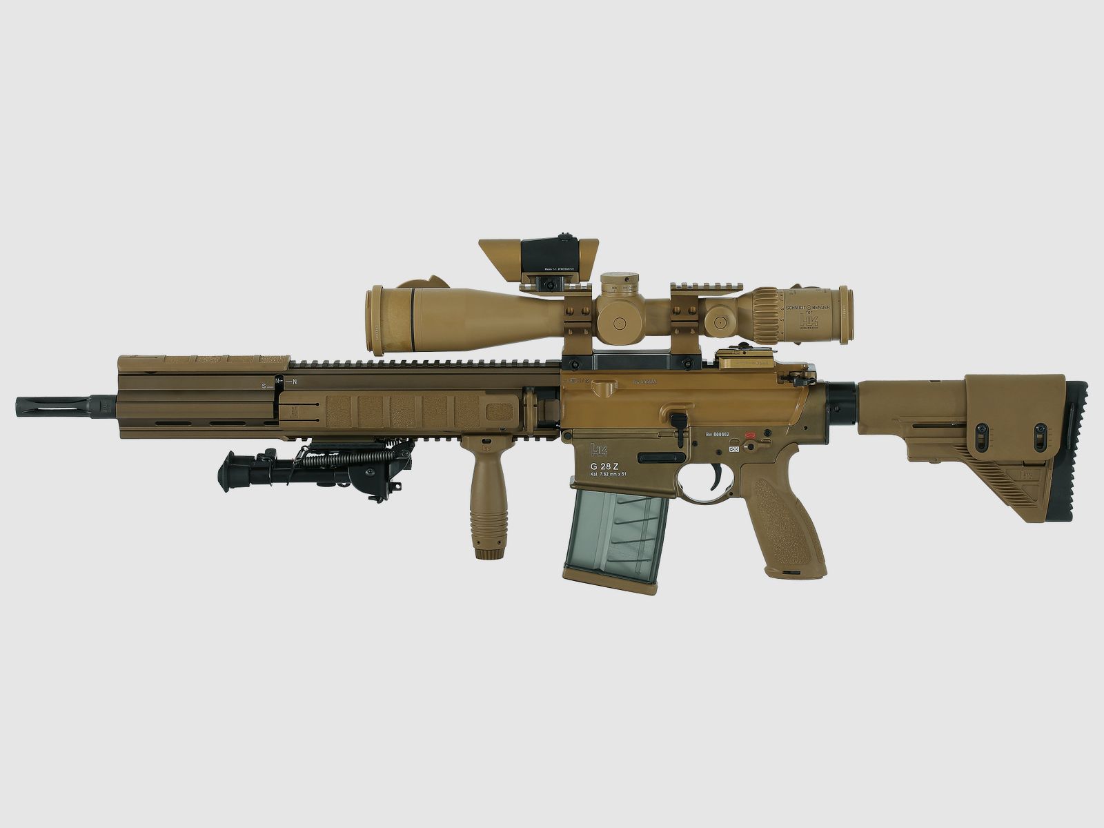 Heckler & Koch G28Z mit Schmidt &amp; Bender PMII, Kaliber .308Win || halbautomatische Büchse