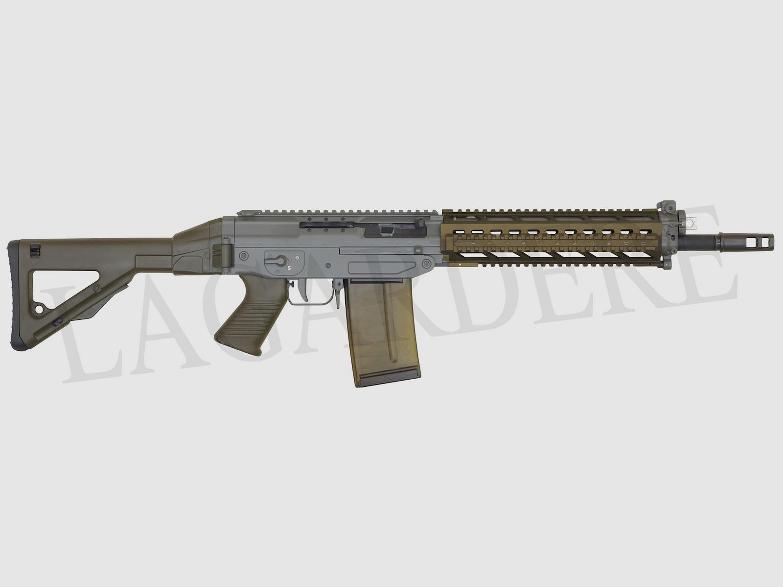 SAN SWISS ARMS SG 751 SAPR 11" GREEN 4 RAILS (SEMI-AUTOMATIC ASSAULT RIFLE)