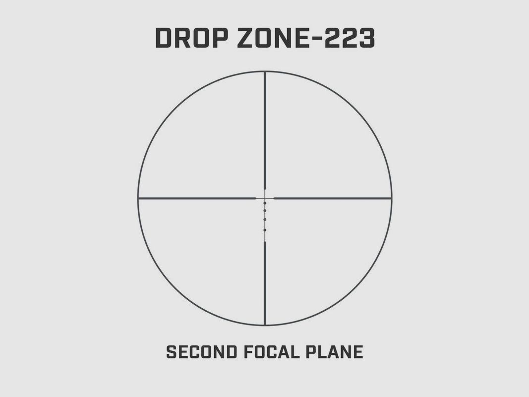Bushnell Zielfernrohr AR 3-12x40 Dropzone 223 BDC SFP #AR731240