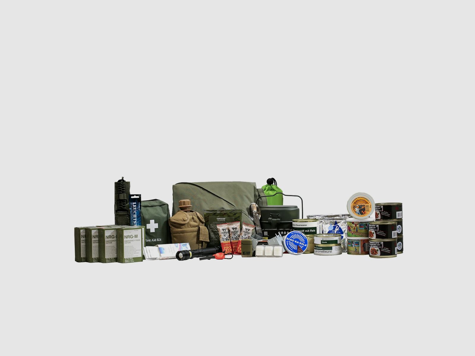 Inhalt Fluchtrucksack Medium - 7 Tage