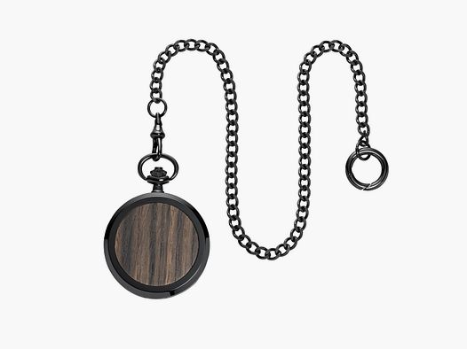 Skeleton Pocket Watch Franz Theodor (black)