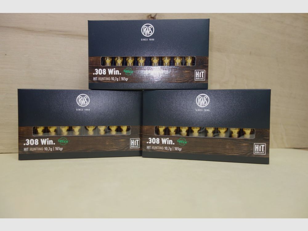 RWS Hit bleifrei 10,7g 165gr .308 Win