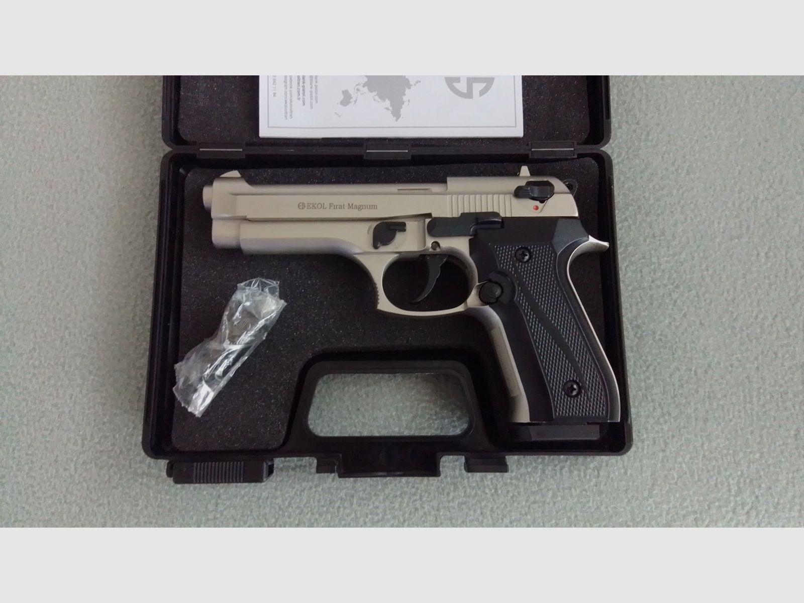 Ekol Firat Magnum Vernickelt PTB1112 Schreckschusspistole 9mm P.A.K.