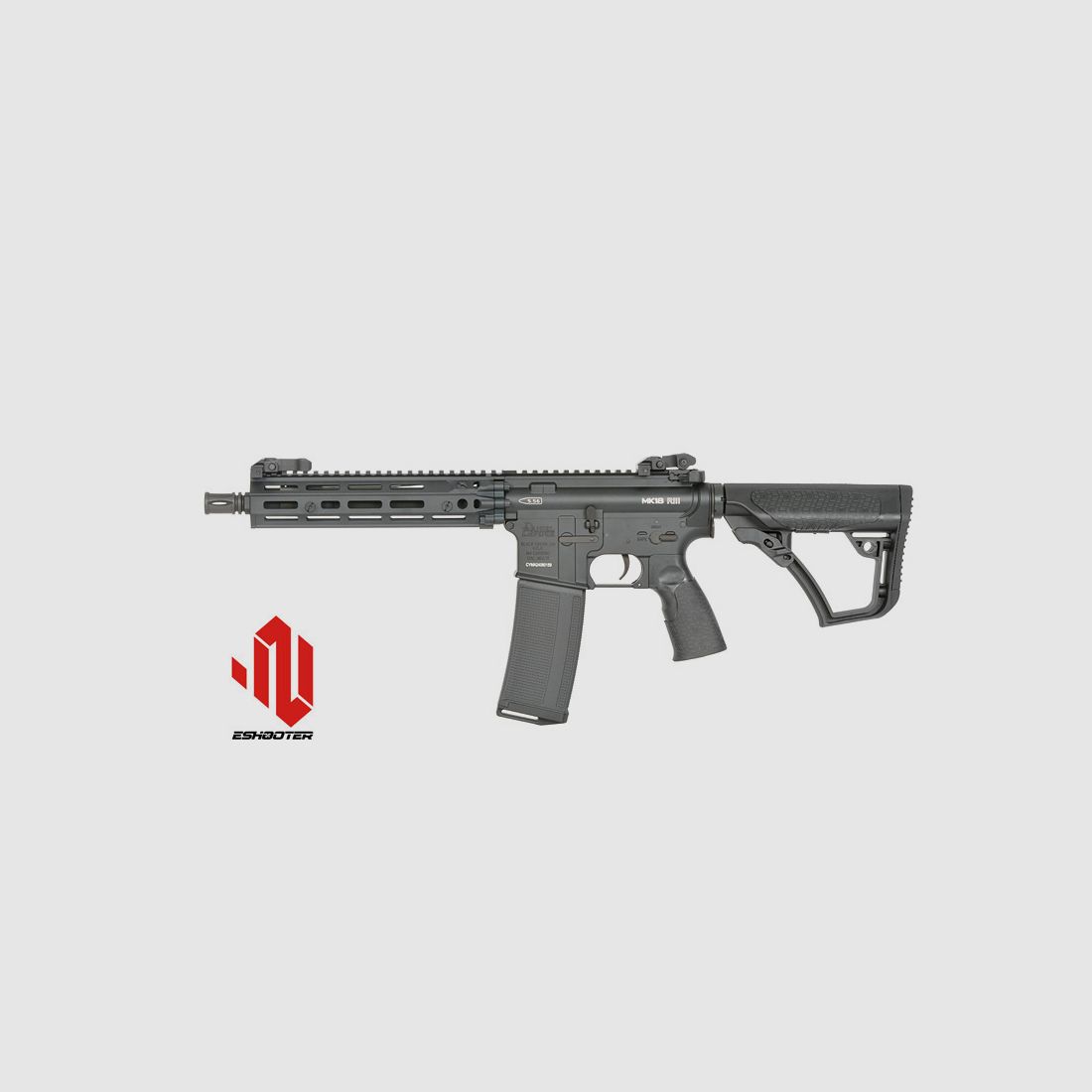 Daniel Defense MK18 RIII 10.3" S-AEG mit Eshooter ETU, Schwarz
