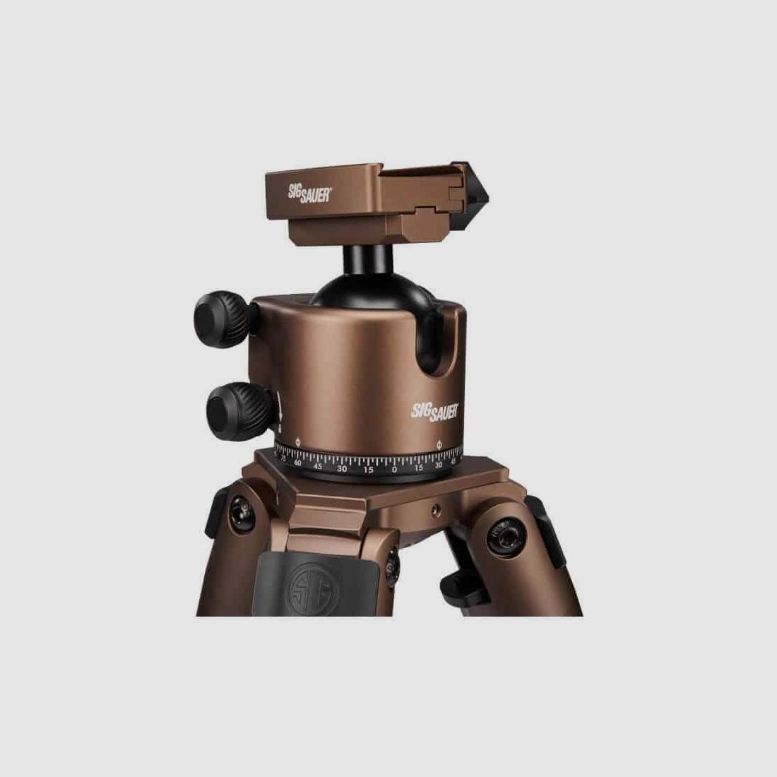 Trépied en carbone Sig Sauer Zulu DMR – BLK / FDE avec tête sphérique / Arca-Rail, image 4 sur 5