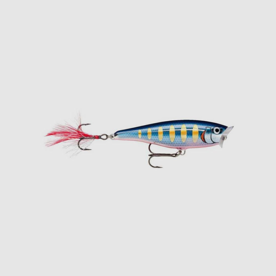 Kunstköder Dur Rapala Skitter Pop 7cm Gestreift Hot Blue