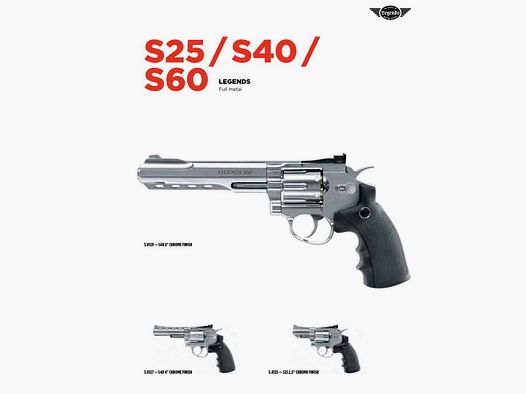 UMAREX – LEGENDS – S25 / S40 / S60 – 4,5MM