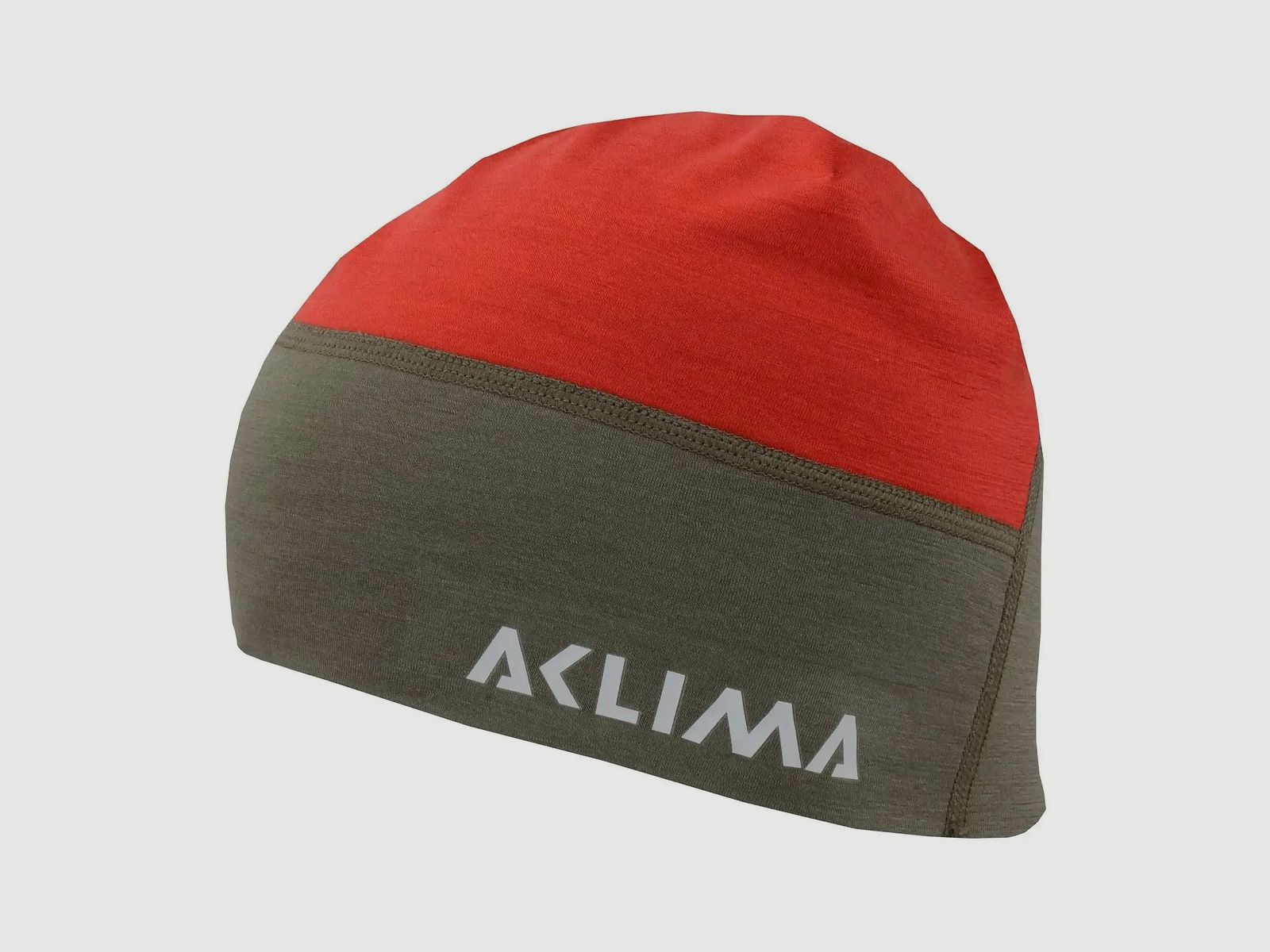 aclima Beanie LightWool Hunting Safety rood ranger groen