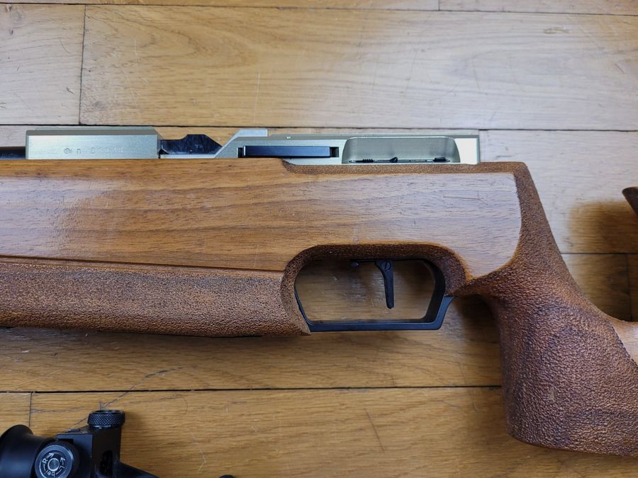 Rare carabine de précision Walther UIT-E MATCH – détente électronique- Niveau à bulle dioptre – Etat neuf, image 13 sur 32