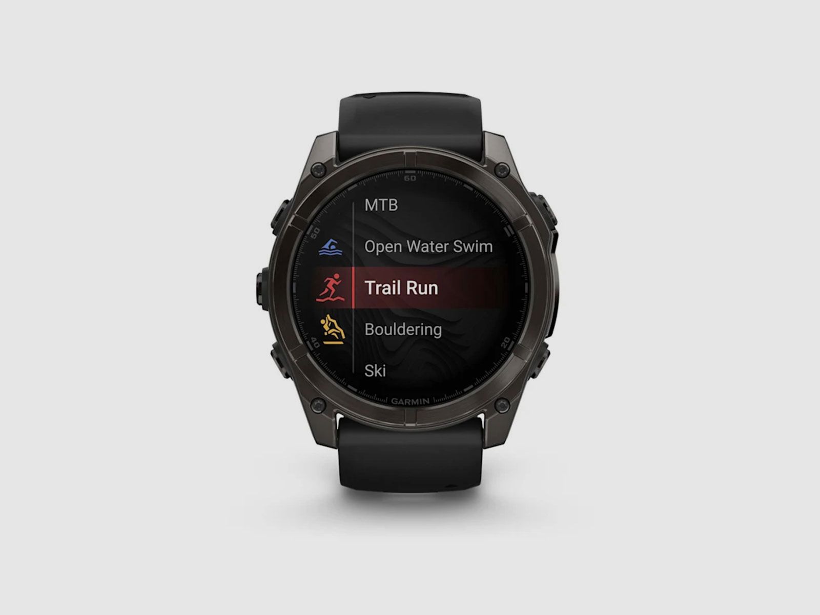 MONTRE – GARMIN – FĒNIX® 8 | 51MM | AMOLED | SAPPHIRE | Saphir, Carbon Grey DLC avec bracelet en silicone Black/pebble grey, image 7 sur 13