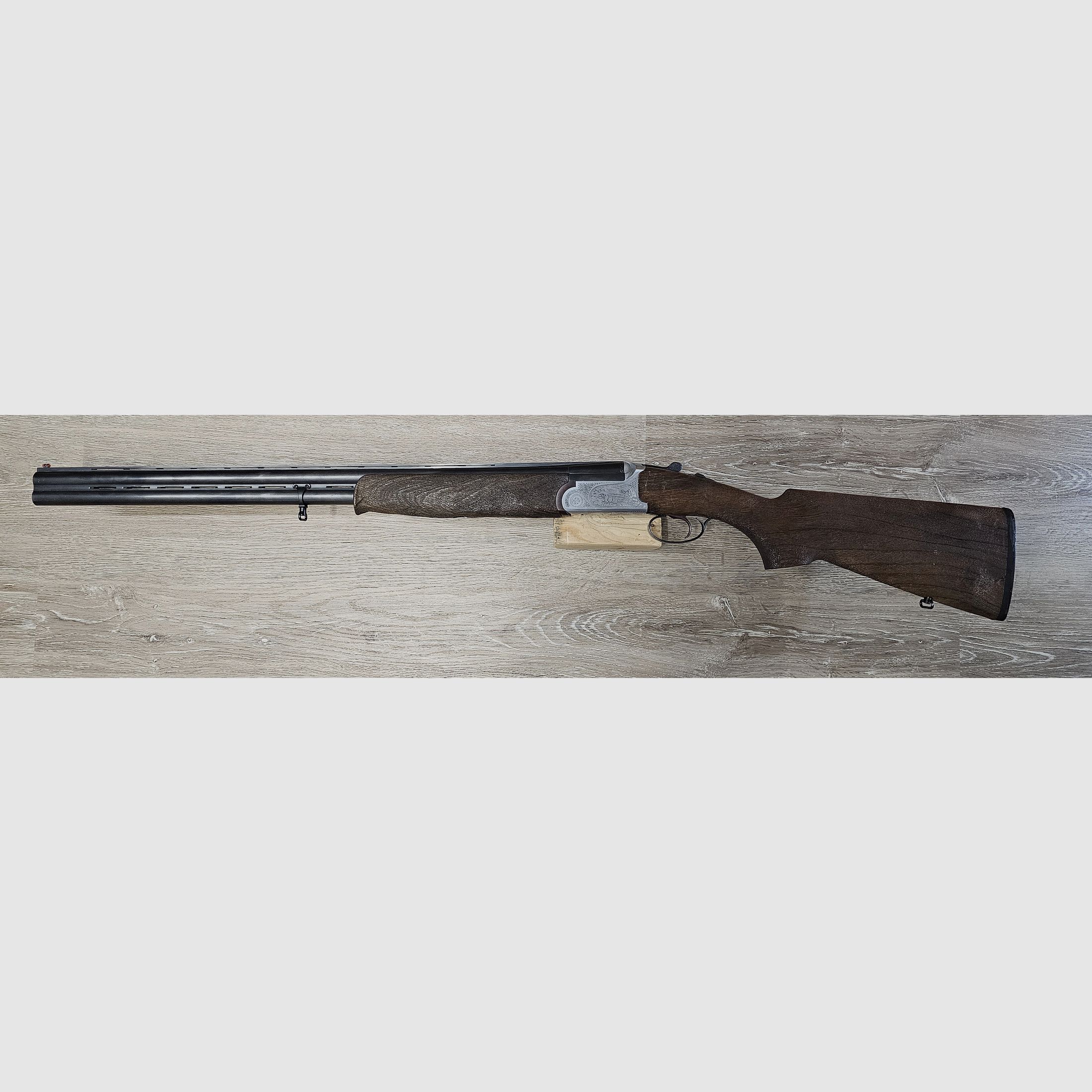 Rizzini double-barrel shotgun caliber 12/70 (custom stock, selectable single trigger, engravings, ejectors)